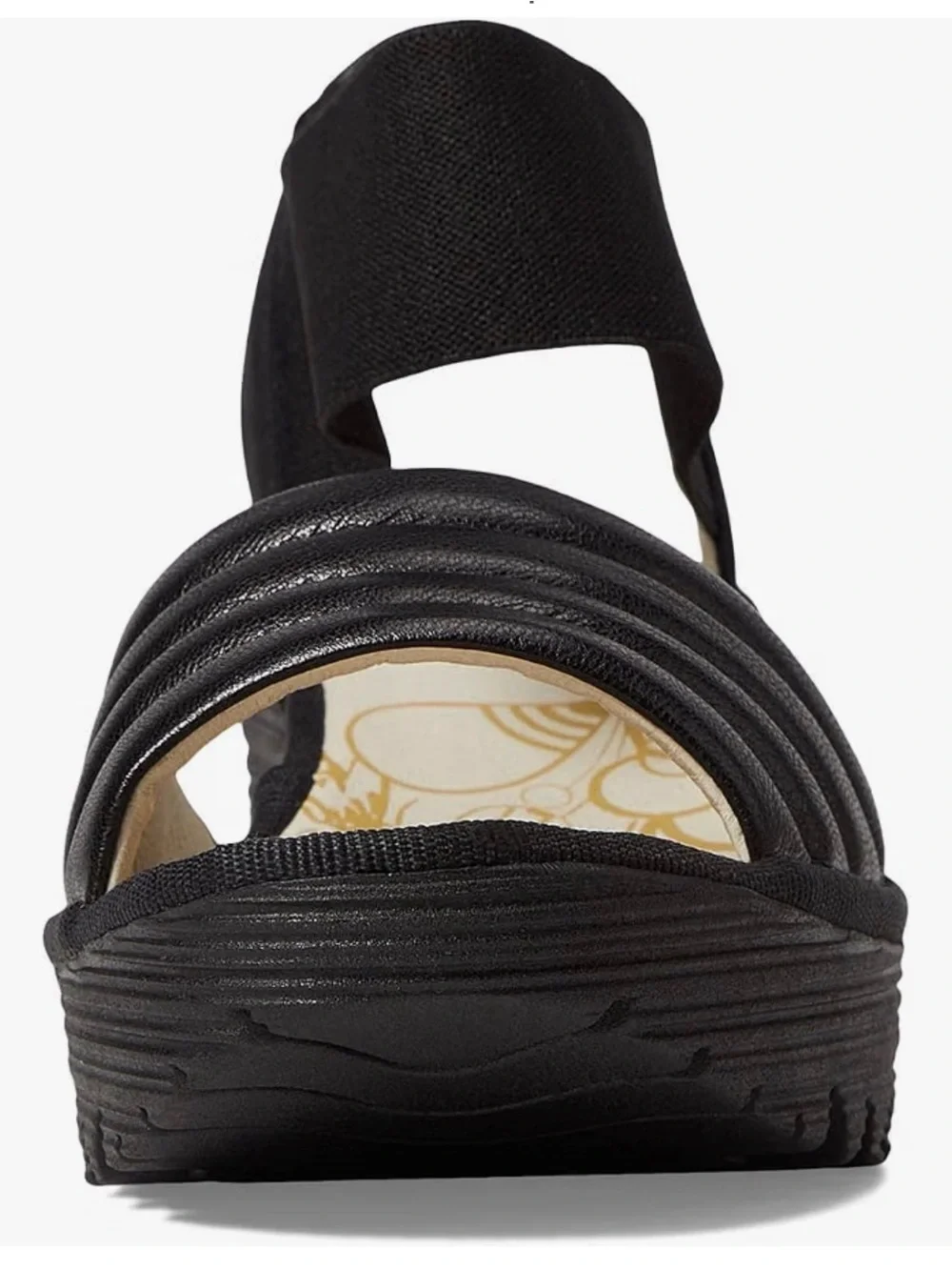 NWOB Fly London Cupido Mousse/black wedges - BEST BRAND SHOES EVER!!